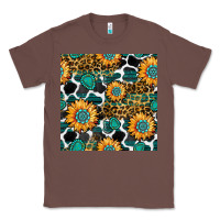 Chestnut gemstone sunflower leopard seamless pattern Classic Tee - BundleAndBundleShop