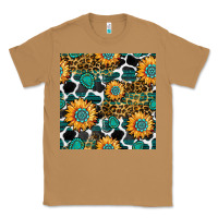 Toasted Coconut gemstone sunflower leopard seamless pattern Classic Tee - BundleAndBundleShop