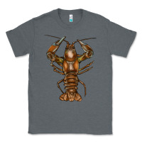 Charcoal Heather crawfish Classic Tee - FaDigitalArtStudio