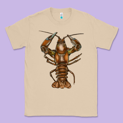 Crawfish Classic Tee Designed By Fadigitalartstudio