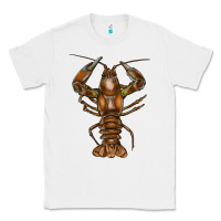 White crawfish Classic Tee - FaDigitalArtStudio