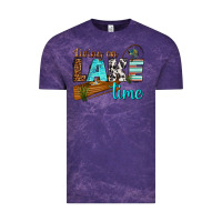 Cloud Purple living on lake time Vintage Tee - texasbilliewilder