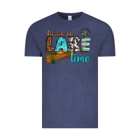 Vintage Denim living on lake time Vintage Tee - texasbilliewilder