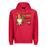 Cardinal gingerbread wishes cocoa kisses Premium Hoodie - MaliasSmallBusiness