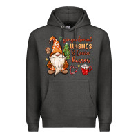 Charcoal Heather gingerbread wishes cocoa kisses Premium Hoodie - MaliasSmallBusiness