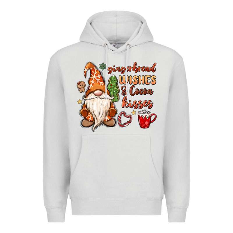Gingerbread Wishes Cocoa Kisses Premium Hoodie by MaliasSmallBusiness | Teevron