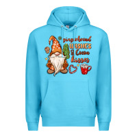 Ocean Blue gingerbread wishes cocoa kisses Premium Hoodie - MaliasSmallBusiness