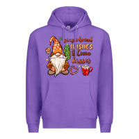 Purple gingerbread wishes cocoa kisses Premium Hoodie - MaliasSmallBusiness