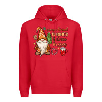 Red gingerbread wishes cocoa kisses Premium Hoodie - MaliasSmallBusiness
