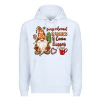 White gingerbread wishes cocoa kisses Premium Hoodie - MaliasSmallBusiness