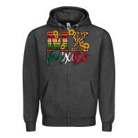 Charcoal Heather mexico Zipper Hoodie - HRA Design Shop