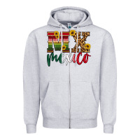 Heather Grey mexico Zipper Hoodie - HRA Design Shop