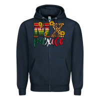 Navy mexico Zipper Hoodie - HRA Design Shop