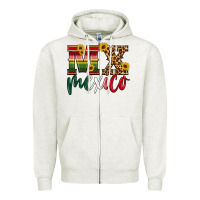 Oatmeal Heather mexico Zipper Hoodie - HRA Design Shop