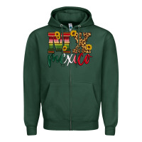 Sports Green mexico Zipper Hoodie - HRA Design Shop