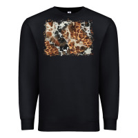Black cowhide leopard background Premium Sweatshirt - BarkalooDesign