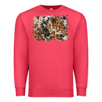 Cardinal cowhide leopard background Premium Sweatshirt - BarkalooDesign