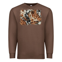 Chestnut cowhide leopard background Premium Sweatshirt - BarkalooDesign
