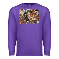 Purple cowhide leopard background Premium Sweatshirt - BarkalooDesign