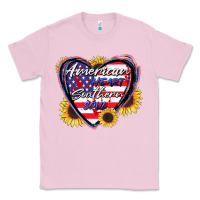 Bubblegum Pink American heart southern soul Classic Tee - CowGirlArtShop
