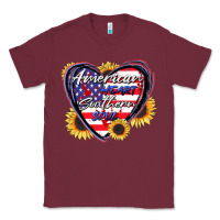 Burgundy American heart southern soul Classic Tee - CowGirlArtShop
