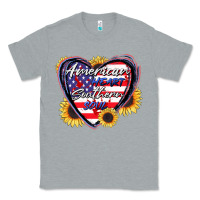 Heather Grey American heart southern soul Classic Tee - CowGirlArtShop