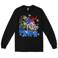 Black red white rawr Long Sleeve Tee - Zillion Design Studio