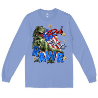 Colony Blue red white rawr Long Sleeve Tee - Zillion Design Studio