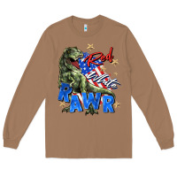 Toasted Coconut red white rawr Long Sleeve Tee - Zillion Design Studio