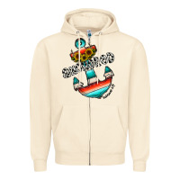 Sandshell anchored Zipper Hoodie - CowhideDigitalArt