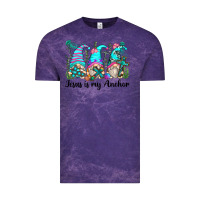 Cloud Purple jesus is my anchor gnomes Vintage Tee - Zillion Design Studio