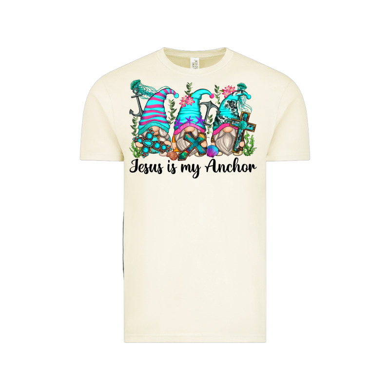 Jesus Is My Anchor Gnomes Vintage Tee by Zillion Design Studio | Teevron