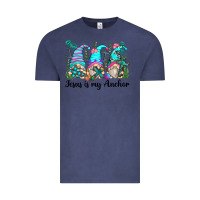 Vintage Denim jesus is my anchor gnomes Vintage Tee - Zillion Design Studio