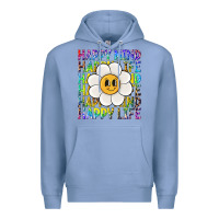 Colony Blue happy mind happy life Premium Hoodie - NancyCooperArtShop