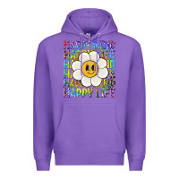 Purple happy mind happy life Premium Hoodie - NancyCooperArtShop