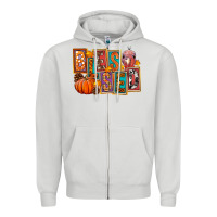 Dove Grey blessed thanksgiving Zipper Hoodie - FaDigitalArtStudio