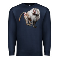 Navy baboon Premium Sweatshirt - LillyAllenDesigns