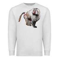 Oatmeal Heather baboon Premium Sweatshirt - LillyAllenDesigns