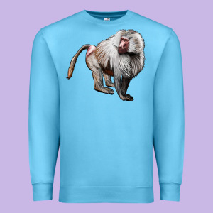 Baboon Premium Sweatshirt Designed By Lillyallendesigns