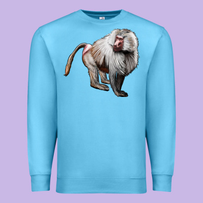 Baboon Premium Sweatshirt Designed By Lillyallendesigns