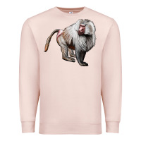 Pale Pink baboon Premium Sweatshirt - LillyAllenDesigns