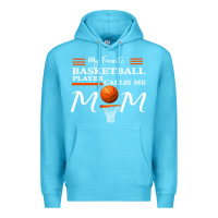 Ocean Blue My Favorite Basketball Player Calls Me Mom Premium Hoodie - Bettercallsaul
