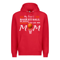 Red My Favorite Basketball Player Calls Me Mom Premium Hoodie - Bettercallsaul