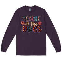Plum rescue all the dogs Long Sleeve Tee - Zillion Design Studio
