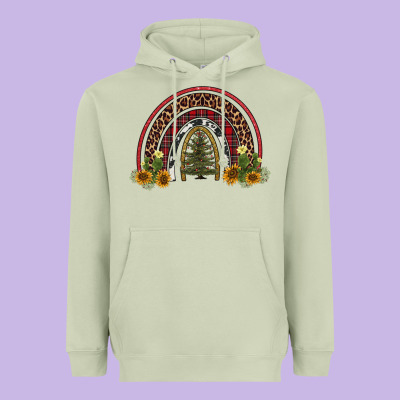 Rainbow Tree Heavyweight Hoodie Designed By Adodesignshop