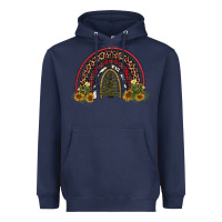 Navy rainbow tree Heavyweight Hoodie - AdoDesignShop