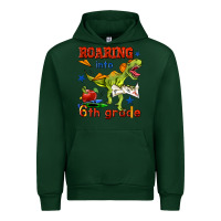 Forest Green roaring into 6th grade Urban Hoodie - BundleAndBundleShop
