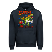 Navy roaring into 6th grade Urban Hoodie - BundleAndBundleShop