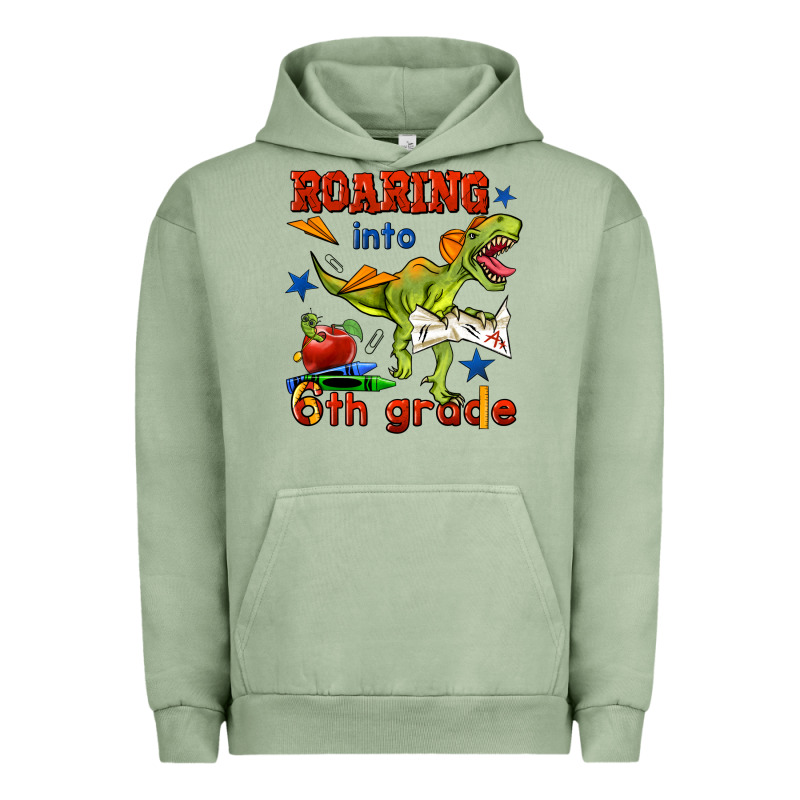 Roaring Into 6th Grade Urban Hoodie by BundleAndBundleShop | Teevron
