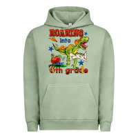 Pigment Oil Green roaring into 6th grade Urban Hoodie - BundleAndBundleShop
